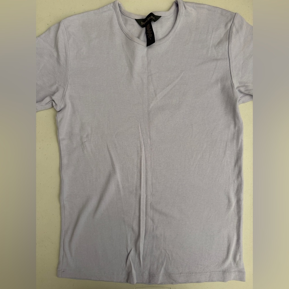 💜🪻BANANA REPUBLIC Lilac Cotton Tee Top